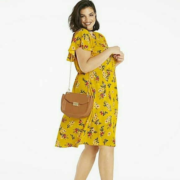 NWT Feminine Floral Print Simply Be Dress … - Picture 2 of 8